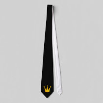 Cartoon crown neck tie