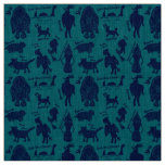 Cartoon Cryptids Cryptozoology ID Guide Fabric