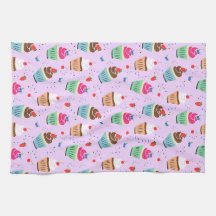 Cartoon cupcake pattern sweet dessert bakery