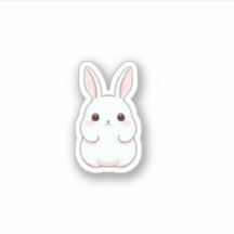 Cartoon cute fat rabbit Sticker
