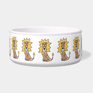 cartoon cute lion kids retro safari jungle animal bowl