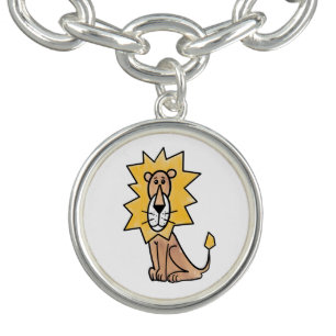 cartoon cute lion kids retro safari jungle animal  bracelet