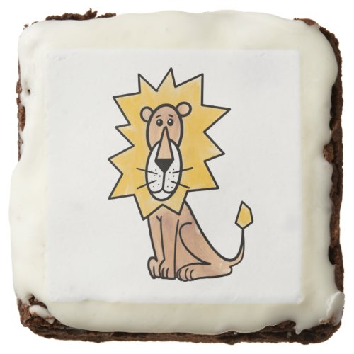 cartoon cute lion kids retro safari jungle animal  brownie