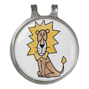 cartoon cute lion kids retro safari jungle animal golf hat clip