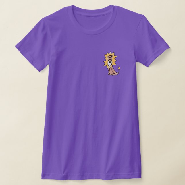 cartoon cute lion kids retro safari jungle animal  T-Shirt (Laydown)