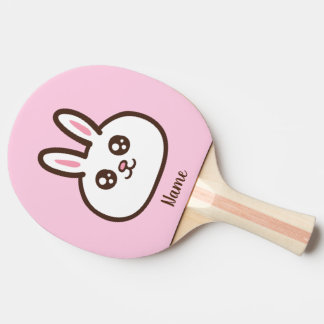 Cartoon cute rabbit ping pong paddle