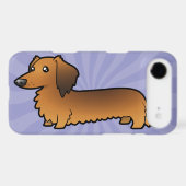 Cartoon Dachshund (longhair) Case-Mate iPhone Case (Back (Horizontal))