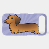 Cartoon Dachshund (longhair) Case-Mate iPhone Case (Back (Horizontal))