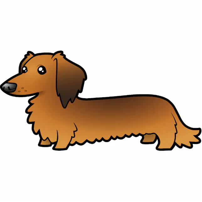 Cute kawaii Daschund Dog Printable Stickers for kids