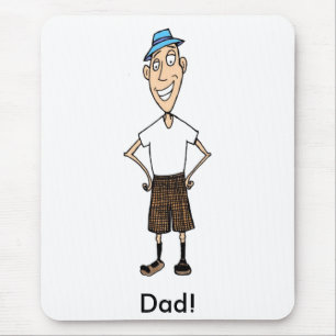 Cartoon Dad Mouse Pad