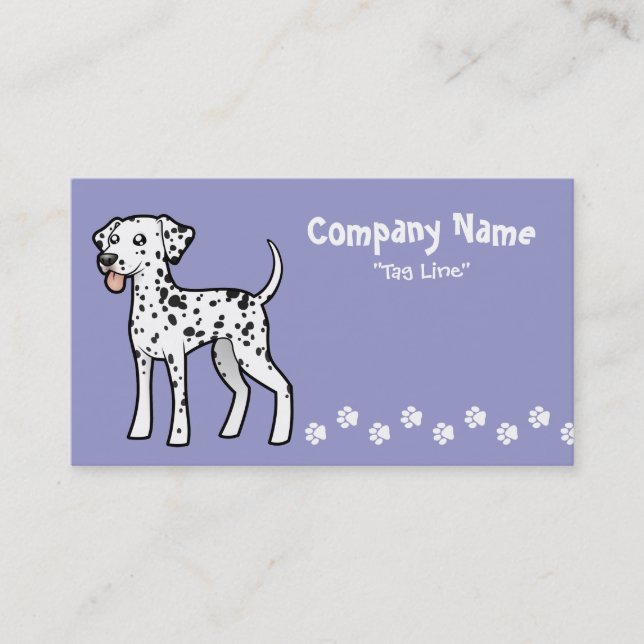 Cartoon Dalmatian Business Card (Front)