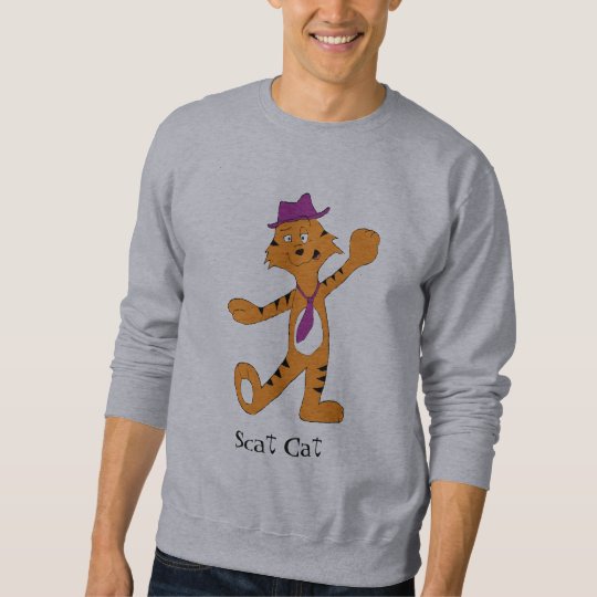 Cartoon Dancing Jazz Tiger Sweatshirt