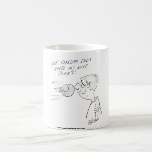 Cartoon Dealing with Difficult People Coffee Mug