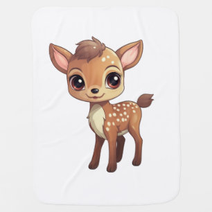 Cartoon deer illustration Baby Blanket