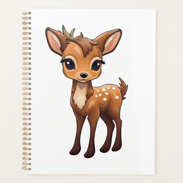  Cartoon deer illustration Planner (Front)