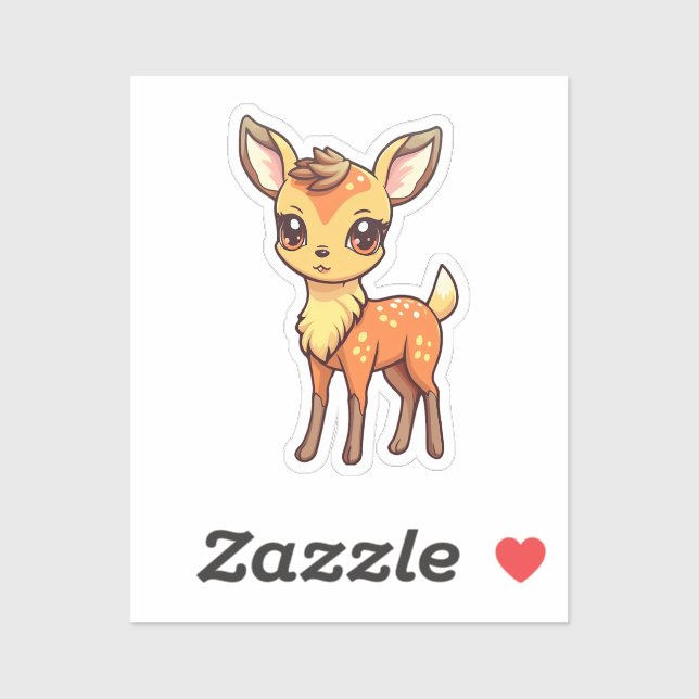Cartoon deer  sticker (Sheet)