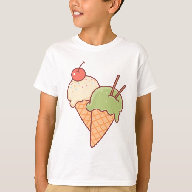 Cartoon Dessert Tee for boy (Front)