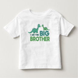 Cartoon dinosaur big brother boy toddler t-shirt