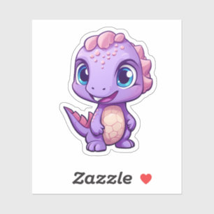 Cartoon dinosaur illustration sticker