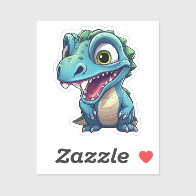 Cartoon dinosaur illustration sticker (Sheet)