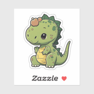 Cartoon dinosaur illustration sticker