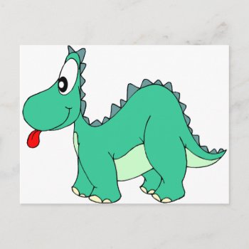 Cartoon Dinosaur Postcard by Hodge_Retailers at Zazzle