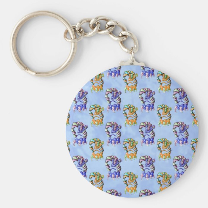 Cartoon Dinosaur Reptile Pattern Keychains