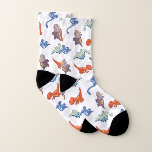 Cartoon Dinosaur Socks