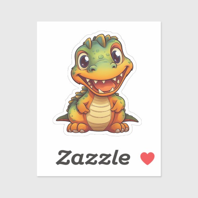 Cartoon dinosaur  sticker (Sheet)