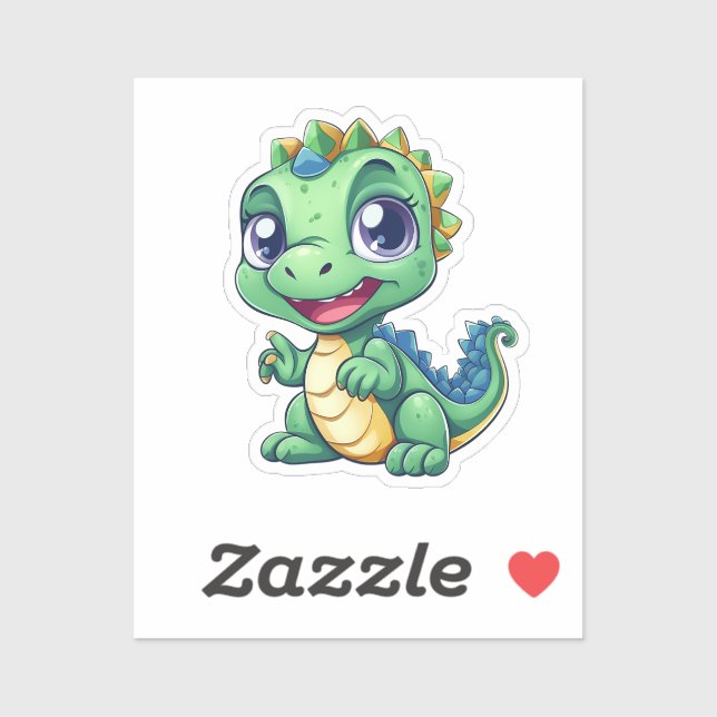 Cartoon dinosaur  sticker (Sheet)