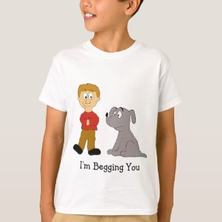 Cartoon Dog And Owner T-Shirt