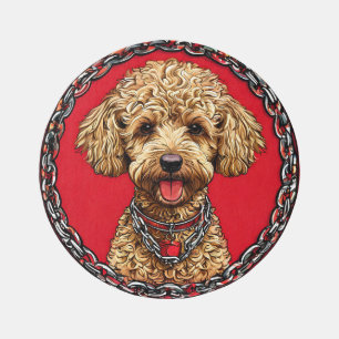 Cartoon Dog Art Outdoor Rug