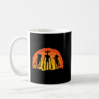 Cartoon Dog Cartoon Cat Age and Siren Head Costume Coffee Mug