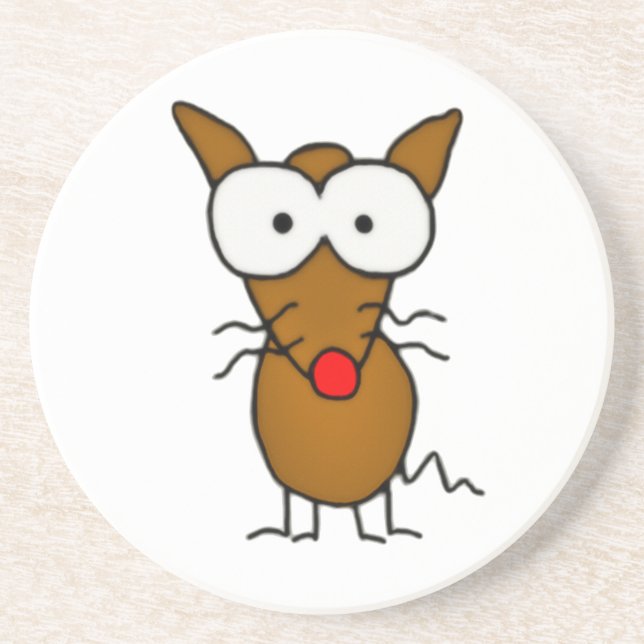 Cartoon Dog Drink Coaster (Front)