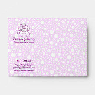 Cartoon Dog Illustration for Grooming Envelope