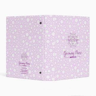 Cartoon Dog Illustration for Grooming Mini Binder