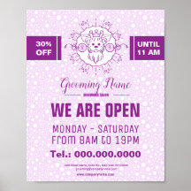 Cartoon Dog Illustration for Grooming