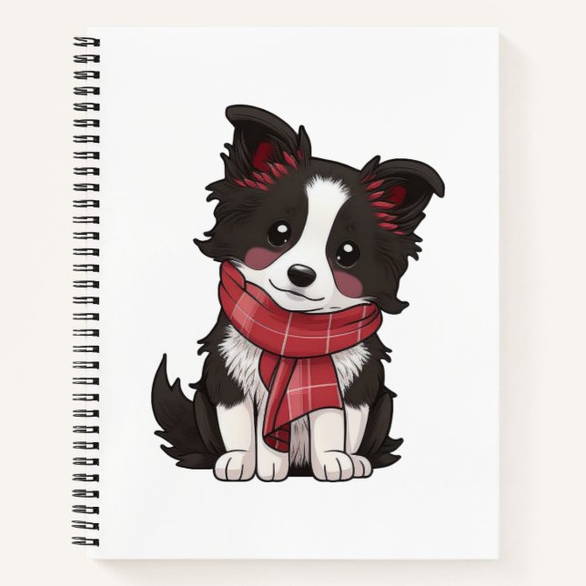 Cartoon dog illustration notebook (Front)