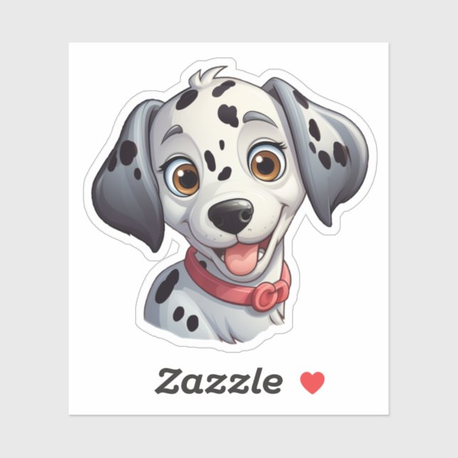 Cartoon dog illustration sticker (Sheet)