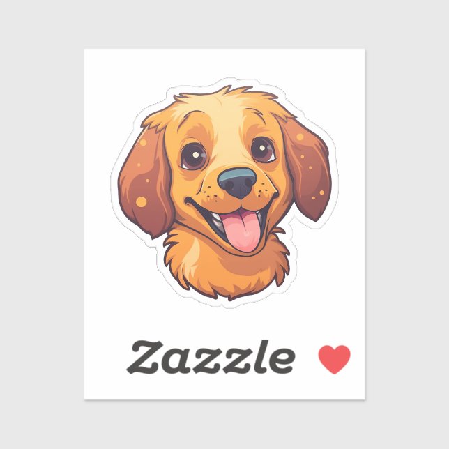Cartoon dog illustration sticker (Sheet)