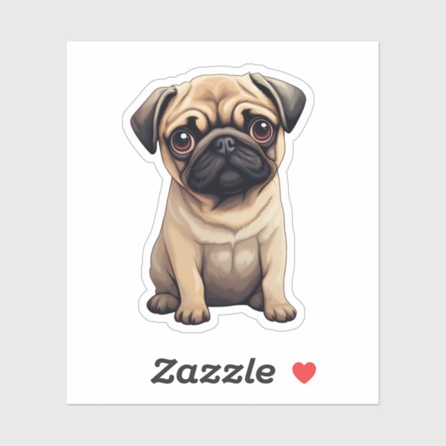 Cartoon dog illustration sticker (Sheet)