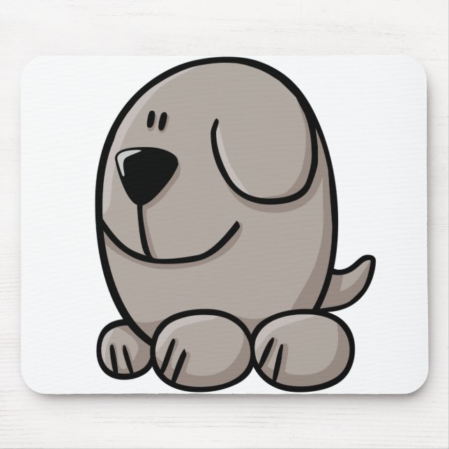 Cartoon Dog Mouse Pad (Front)
