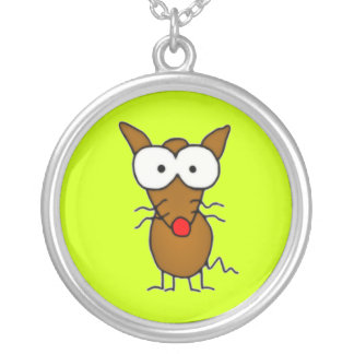Cartoon Dog Silver Plated Necklace