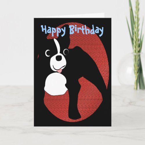 Cartoon Dog _ Smiling Ferdie Frenchie Card