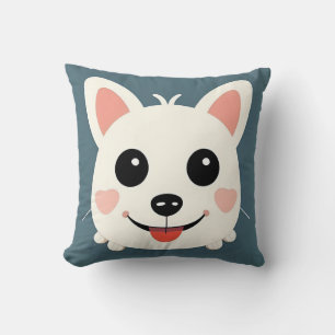 Cartoon Dog Whimsical Pet Lover Gift Décor Throw Pillow