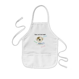 Cartoon Dog with Fun Saying Kids' Apron
