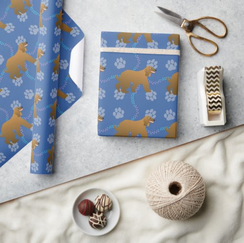 Cartoon Dogs _ Afghan Hound Wrapping Paper