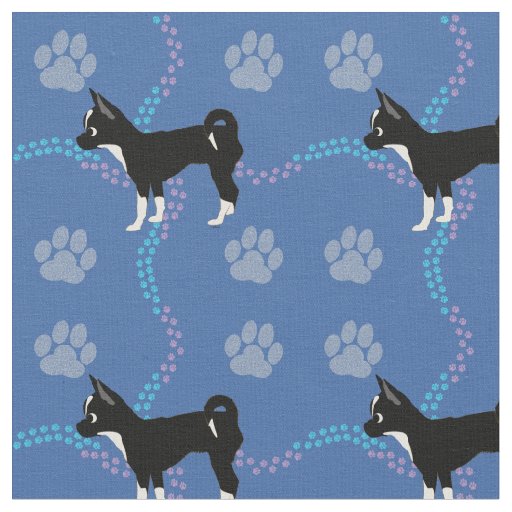 Cartoon Dogs - Chihuahua  Fabric