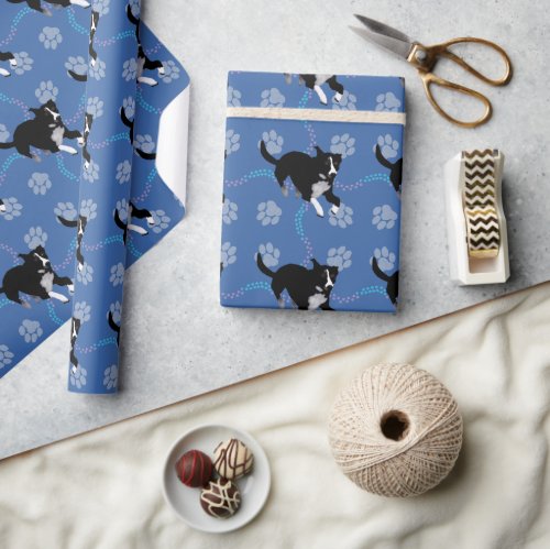 Cartoon Dogs _  Jumping McNab Wrapping Paper