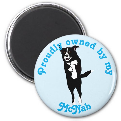 Cartoon Dogs _  Leaping McNab Magnet